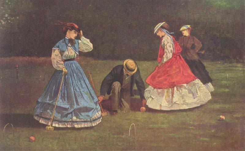 Winslow Homer Croquetspiel France oil painting art